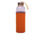 CILINDRO DE VIDRIO 500 ML. KRISTAL A2705 NARANJA (CILINDRO: VIDRIO-- FUNDA: NEOPRENO - A2705.03 -  ARTICULOS PROMOCIONALES)