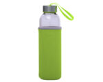 CILINDRO DE VIDRIO 500 ML. KRISTAL A2705 VERDE CLARO (CILINDRO: VIDRIO-- FUNDA: NEOPRENO - A2705.08 -  ARTICULOS PROMOCIONALES)