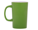 TARRO CÓNICO BICOLOR 15 OZ LATTE A2713 VERDE CLARO (CERÁMICA - A2713.08 -  ARTICULOS PROMOCIONALES)