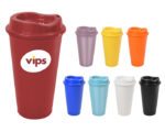 VASO CAFETERO DE PLÁSTICO 473 ML. ALDO A2750 BLANCO (PLÁSTICO PP - A2750.01 -  ARTICULOS PROMOCIONALES) - Imagen 3