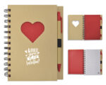 LIBRETA ECOLOGICA CORAZÓN LOVELY A2776 ROJO (CARTÓN - A2776.04 -  ARTICULOS PROMOCIONALES) - Imagen 3