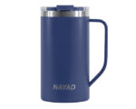TARRO TÉRMICO DOBLE PARED ACERO INOX. 20 OZ. NAYAD METRO TALL A2778 AZUL MARINO (ACERO INOXIDABLE - TRITAN - A2778.11 -  ARTICULOS PROMOCIONALES)