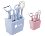 KIT DE COCINA CUTTERS A2786 ROSA (PLÁSTICO PP - METAL - A2786.05 -  ARTICULOS PROMOCIONALES) - Imagen 3