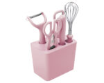 KIT DE COCINA CUTTERS A2786 ROSA (PLÁSTICO PP - METAL - A2786.05 -  ARTICULOS PROMOCIONALES)