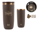 TERMO DOBLE PARED DE GRANO DE CAFÉ NAYAD NEO -TAPA DESLIZABLE A2868 CAFÉ (EXTERIOR: GRANOS DE CAFÉ - INTERIOR: ACERO INOXIDABLE - A2868.21 -  ARTICULOS PROMOCIONALES) - Imagen 3