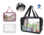 BOLSA IMPERMEABLE PARA ACCESORIOS CON ASAS PATY A2909 NEGRO (CUERO - PLÁSTICO PVC - A2909.02 -  ARTICULOS PROMOCIONALES) - Imagen 3