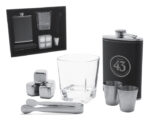 SET DE LICORERA GATSBY A2916 NEGRO (ACERO INOXIDABLE - VIDRIO - PLÁSTICO - A2916.02 -  ARTICULOS PROMOCIONALES) - Imagen 3