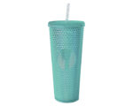 VASO DE PLÁSTICO DOBLE PARED TEXTURIZADO COCONUT A2927 TURQUESA (PLÁSTICO AS - A2927.41 -  ARTICULOS PROMOCIONALES)