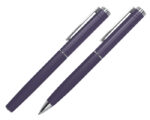 SET DE BOLÍGRAFOS DE METAL MOZART A2941 MORADO (BOLÍGRAFO: ALUMINIO -- ESTUCHE: CARTÓN - A2941.29 -  ARTICULOS PROMOCIONALES)