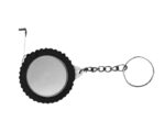 LLAVERO C-FLEXOMETRO 1 M. LLANTA B1175 NEGRO (PLÁSTICO - A150001 -  ARTICULOS PROMOCIONALES)