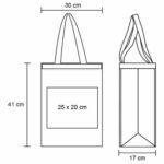 BOLSA PACIFIC NEGRO (BL 005 - NON WOVEN) - Imagen 2