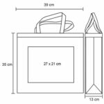 BOLSA ECO AZUL (BL 068 - NON WOVEN) - Imagen 2