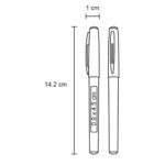 BOLÍGRAFO CODEX VERDE CLARO (BP-235 - PLÁSTICO-RUBBER) - Imagen 2