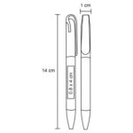 BOLÍGRAFO UXMAL AMARILLO (BP 8704BW - WHEAT STRAW) - Imagen 2