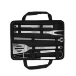 SET SET DE BBQ BONET NEGRO (HO 012 - POLIÉSTER-ACERO INOXIDABLE)