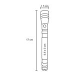LINTERNA LUCERNA NEGRO (HR 025 - METAL) - Imagen 2