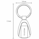 LLAVERO DROP PLATA (MK 001 - METAL) - Imagen 5