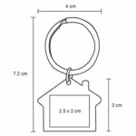 LLAVERO HOUSE PLATA (MK 002 - METAL) - Imagen 4