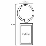 LLAVERO MILO PLATA (MK 006 - METAL) - Imagen 5