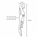 SACACORCHOS VINUM NEGRO (O 222 - ACERO INOXIDABLE) - Imagen 4