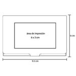 TARJETERO CARD PLATA (O 015 - ALUMINIO) - Imagen 2