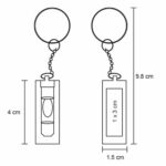 LLAVERO ZULU TRANSPARENTE (PK 009 - ACRÍLICO) - Imagen 4