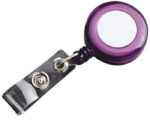 PORTA GAFETE YOYO SLK05 TRANSLUCIDO MORADO (PLÁSTICO - A120049 -  ARTICULOS PROMOCIONALES)