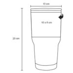 TERMO CABANNA NEGRO (T 88 - ACERO INOXIDABLE-RUBBER) - Imagen 2