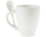 TAZA BICOLOR C-CUCHARA 12 OZ LONDON TAC11 BLANCO (CERÁMICA - A040097 -  ARTICULOS PROMOCIONALES)