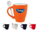 TAZA BICOLOR C-CUCHARA 12 OZ LONDON TAC11 NARANJA (CERÁMICA - A040100 -  ARTICULOS PROMOCIONALES) - Imagen 3