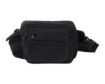 CANGURERA AJUSTABLE C-BOLSA LATERAL ABEO TXC4591 NEGRO (POLIÉSTER 420D - A020223 -  ARTICULOS PROMOCIONALES)