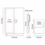 SET GOYAN NEGRO 62200 N (CURPIEL LIBRETA - ACERO INOXIDABLE BOLÍGRAFO - METAL TARJETERO) - Imagen 6