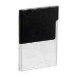 SET GOYAN NEGRO 62200 N (CURPIEL LIBRETA - ACERO INOXIDABLE BOLÍGRAFO - METAL TARJETERO) - Imagen 3