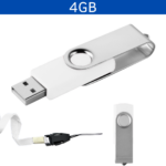 MEMORIA USB LONDON GIRATORIA 4GB (USB010-U) PLATA - Imagen 8