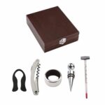 SET PARA VINOS MEDITERRÁNEO CAFE 851091 (MADERA - METAL) - Imagen 2