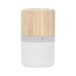 BOCINA LÁMPARA LAON BLANCO AUD 036 B (PLÁSTICO - BAMBÚ) - Imagen 2