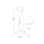 DESTAPADOR CON NAVAJA BEIGE BAR 024 BE (BAMBÚ - METAL) - Imagen 3