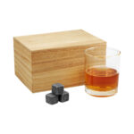 SET DE BAR DUNDEE BEIGE BAR 031 BE (VIDRIO - MADERA - PIEDRA)