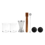 BAR 037 S - SET DE MIXOLOGÍA SOROA (PLATA - VIDRIO - ACERO INOXIDABLE - MADERA - RUBBER - CARTON) - Imagen 3