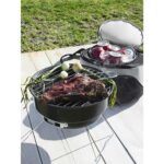 ASADOR CON HIELERA CAMPING NEGRO BBQ 002 (METAL - POLIÉSTER) - Imagen 4