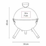 ASADOR KAOKO NEGRO BBQ 009 (METAL) - Imagen 6