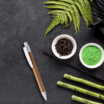 BOLÍGRAFO DE BAMBÚ MALAGA AZUL MARINO BL-126A ( BL-126 - BL126 - TINTA NEGRA ) - Imagen 4