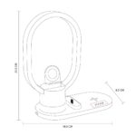 CARGADOR CON LÁMPARA VALOA NEGRO CRG 051 N (PLÁSTICO) - Imagen 3