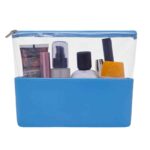 COSMETIQUERA ESMERALDA AZUL DAM 035 A (CURPIEL Y PVC EXTERIOR - POLIÉSTER FORRO) - Imagen 3