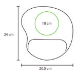 MOUSE PAD CON SOPORTE DE SILICÓN NEGRO DK-067N ( DK-067 - DK067 -  ) - Imagen 5