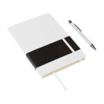 SET DE LIBRETA ANDHRA BLANCO EX-065B ( EX-065 - EX065 - CON BOLÍGRAFO )
