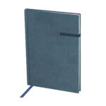 HL 9048 A - LIBRETA BLID AZUL (AZUL - POLIESTER SUAVE AL TACTO (PIEL DE DURAZNO) - CARTONCILLO RIGIDO - PAPEL)
