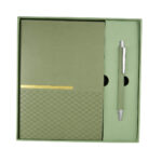 HL 9063 V - SET DE LIBRETA ZLATNA VERDE (VERDE - CARTON CAJA - CURPIEL Y PAPEL LIBRETA - ALUMINIO BOLIGRAFO) - Imagen 4