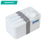 CONTENEDOR ANTIBACTERIAL BLANCO HM-059B ( HM-059 - HM059 - CONTENEDORES DE ALIMENTOS ) - Imagen 2