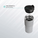 TERMO CON PRENSA DEPOK NEGRO HM-067N ( HM-067 - HM067 - TERMOS,JARRAS Y PRENSAS FRANCESAS ) - Imagen 5